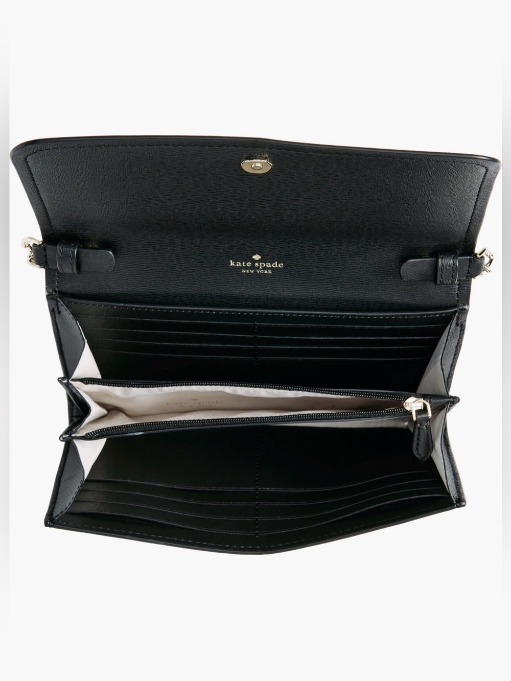 kate spade Black Leather Chain Crossbody - Picture 3 of 6